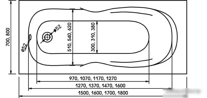 Ванна Relisan Neonika (170x70) - фото товара