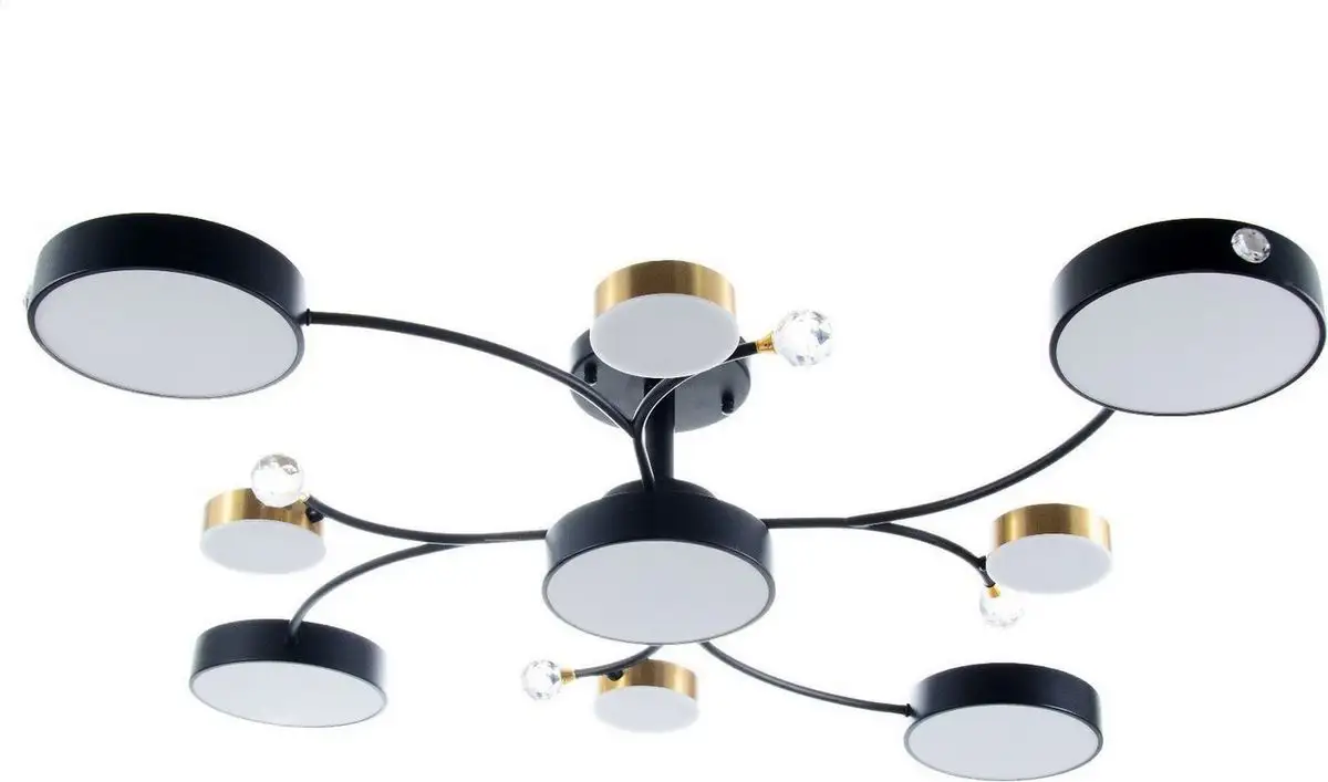 Люстра средней высоты BayerLux Терра 9197472 (черный/золото) – фото товара