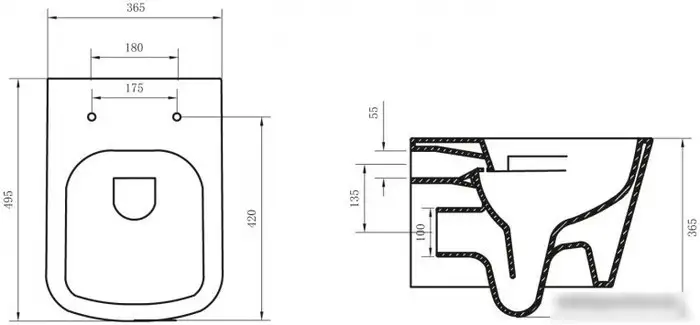 Унитаз BelBagno Alban BB120CHR - фото товара