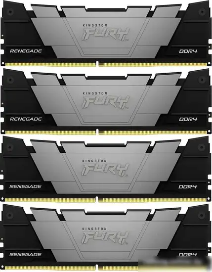 Оперативная память Kingston FURY Renegade 4x16ГБ DDR4 3600 МГц KF436C16RB12K4/64 – фото товара