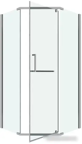 Душевой уголок Grossman Pragma 100x100x195 302.K33.03.1010.10.00 (хром/прозрачное стекло) - фото товара