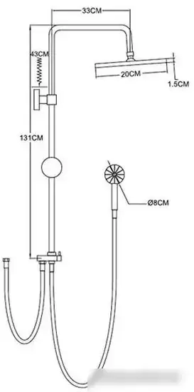 Душевая система Wisent WP3500S - фото товара