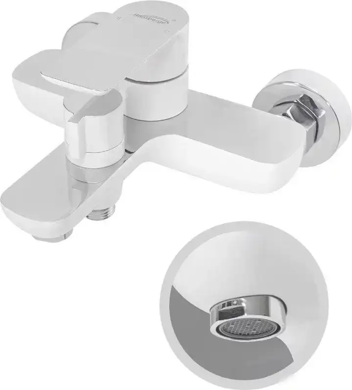 Комплект смесителей Hansberge H7099 (белый хром) - фото товара