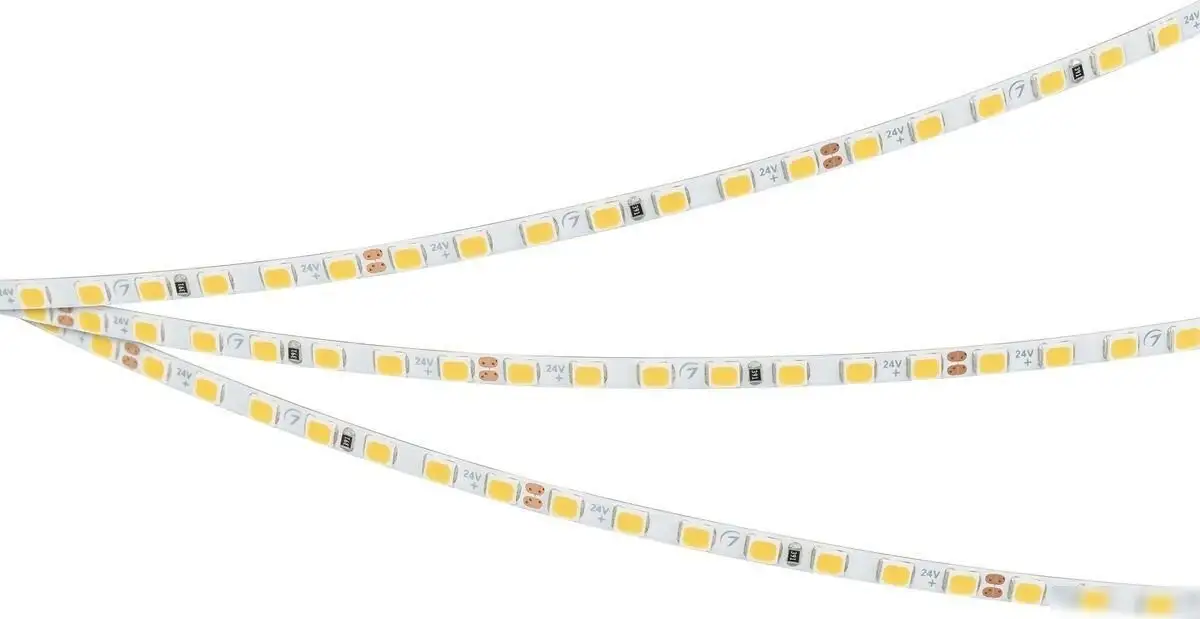 Светодиодная лента Arlight 6W/m 140Led/m 2835SMD холодный белый 5M UL-A140-3.5mm 24V White6000 045966 – фото товара
