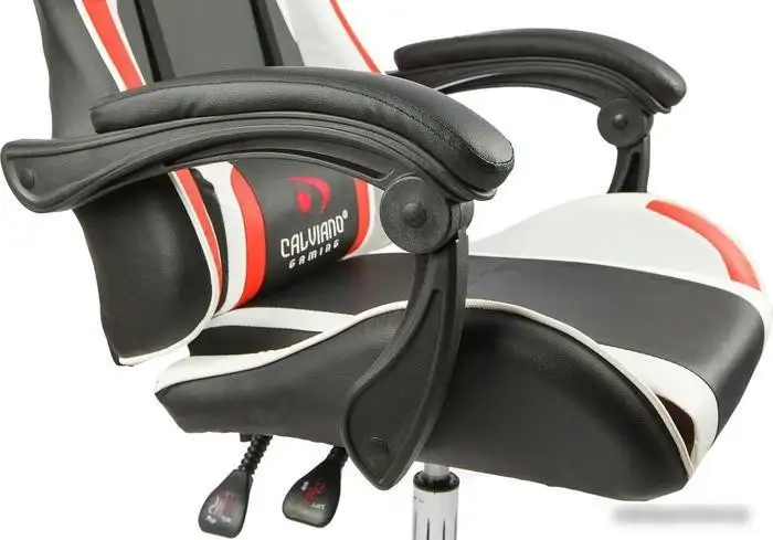 Кресло Calviano Asti Ultimato (черный/белый/красный) – фото товара