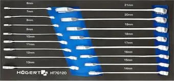 Набор ключей Hogert Technik HT7G120 (16 предметов)
