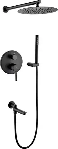 Душевая система Grocenberg GB5099BL-1 (черный матовый) - изображение в каталоге