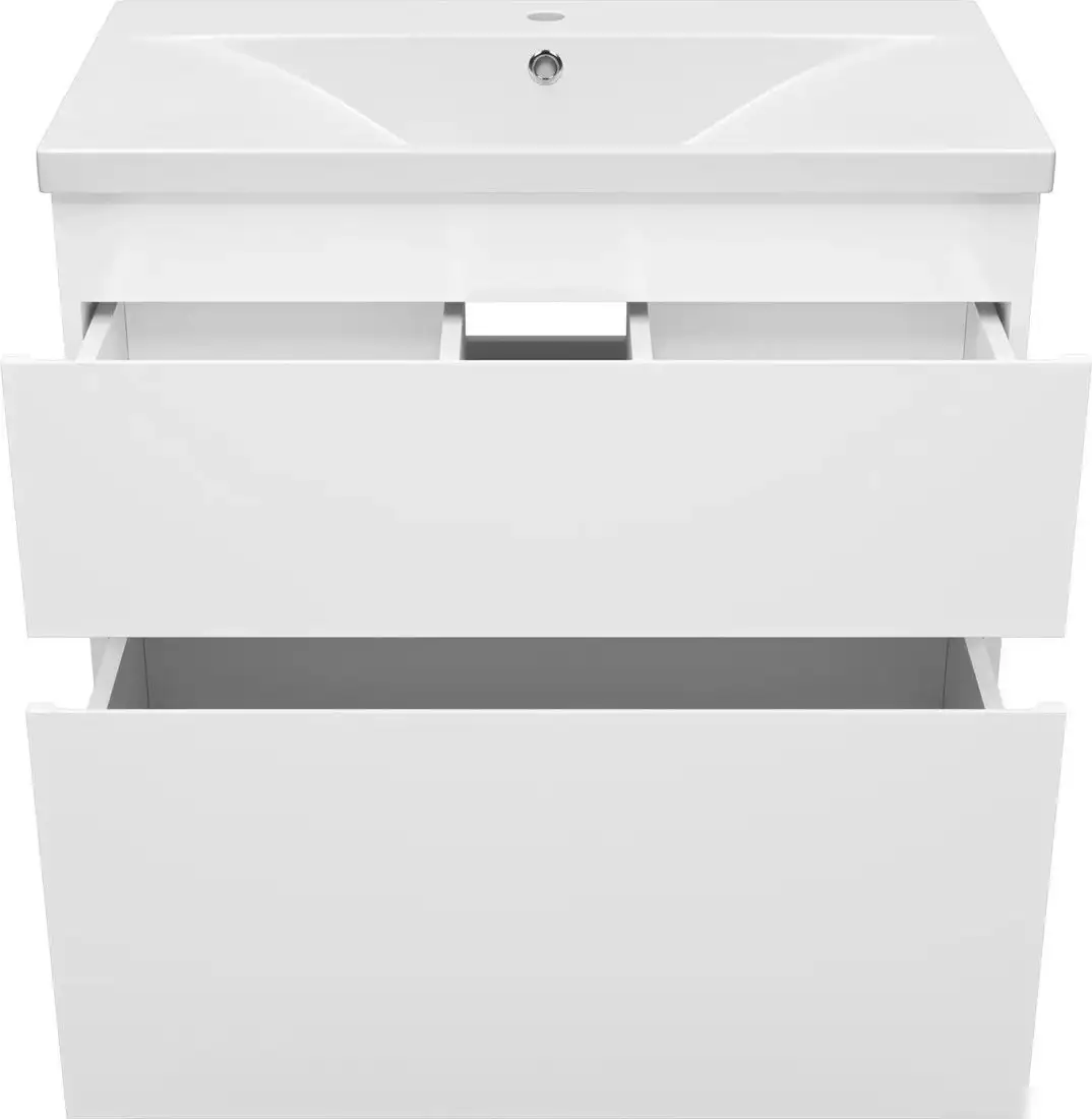 Misty Тумба под умывальник Лаки 80 П-Лак-01080-0112Я+RCW-140380WH – фото товара