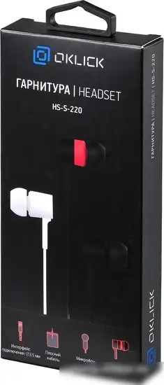Наушники Oklick HS-S-220 (белый) – фото товара