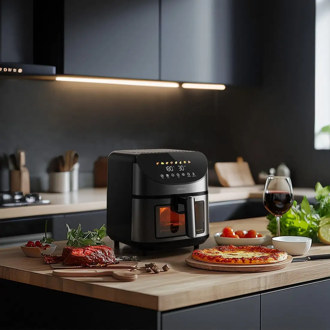 Аэрогриль (аэрофритюрница) Deerma DEM-KZ150W – фото товара