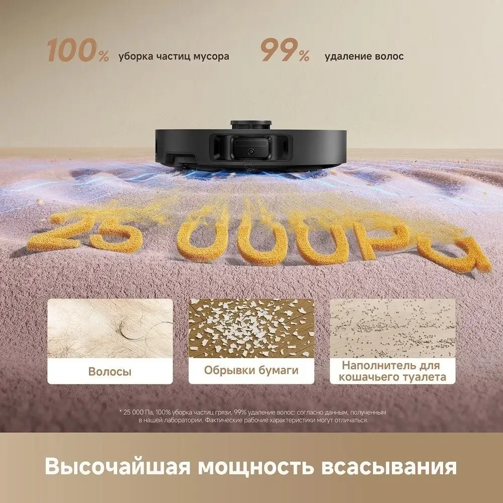 Робот-пылесос Dreame Robot Vacuum L50 Ultra CE RLL53SE (евровилка, черный) - фото товара