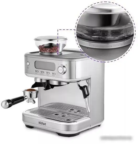 Рожковая кофеварка Kitfort KT-7113 - фото товара
