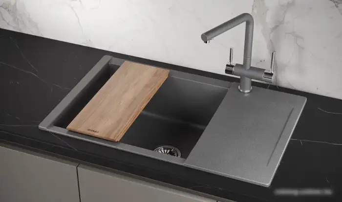 Кухонная мойка Granula ES-7807 (графит) - фото товара