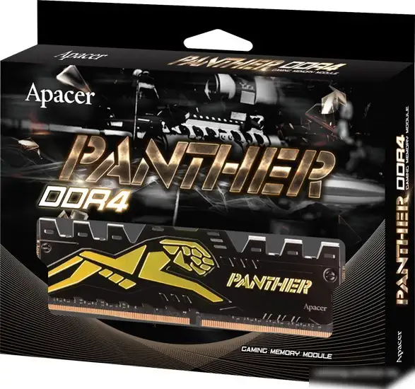 Оперативная память Apacer Panther Golden 16ГБ DDR4 3200 МГц AH4U16G32C28Y7GAA-1 – фото товара