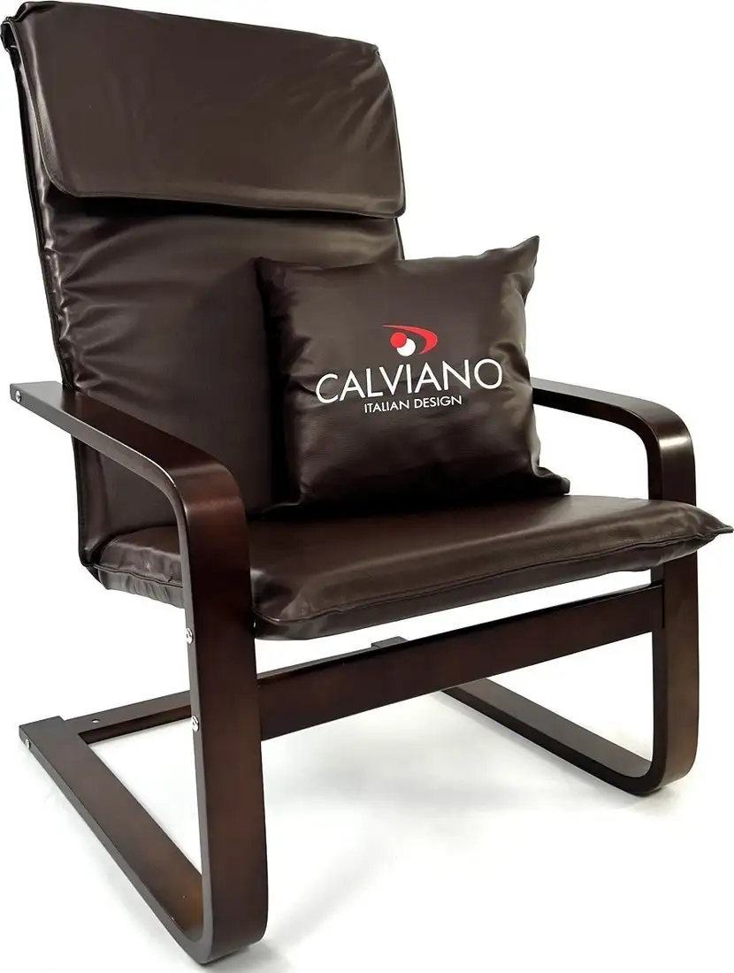 Интерьерное кресло Calviano Soft 1 (коричневый PU) – фото товара