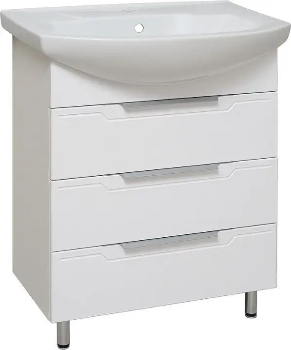 Runo Тумба с умывальником Runo Верона 65 + Элеганс 65 (напольная) – фото товара