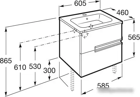 Умывальник Roca Victoria N 32799E000 - фото товара