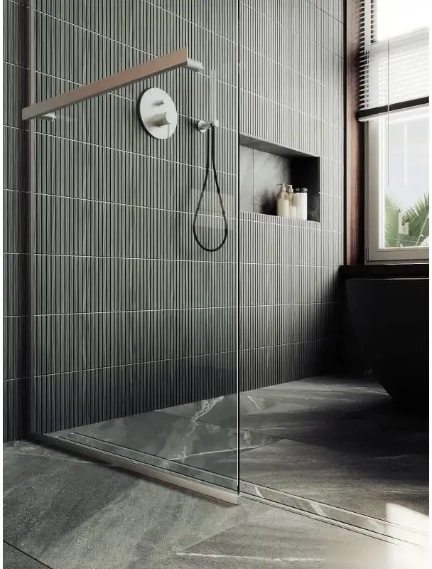 Душевая стенка MaybahGlass 195x89 MGD-732-5у (прозрачное стекло/хром матовый) - фото товара