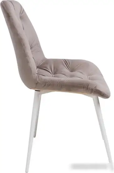 Стул Алвест Av 435 (светло-коричневый бархат H-61/белый)