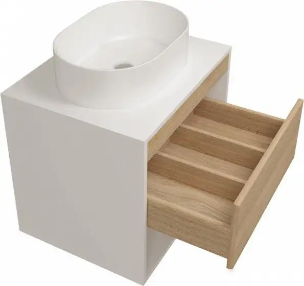 Teymi Тумба под умывальник Ritta 55см T60537 (белый/дуб) – фото товара