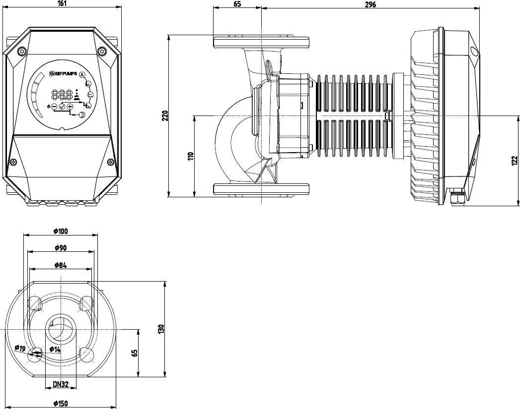 Циркуляционный насос IMP Pumps NMT MAX 32/120 F220 - фото товара