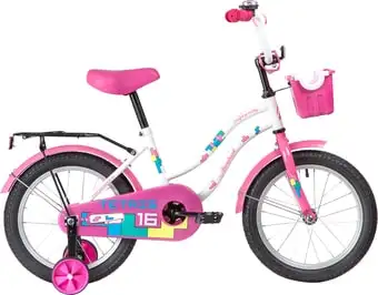 Детский велосипед Novatrack Tetris 16 2020 161TETRIS.WT20 (белый/розовый) – изображение в каталоге