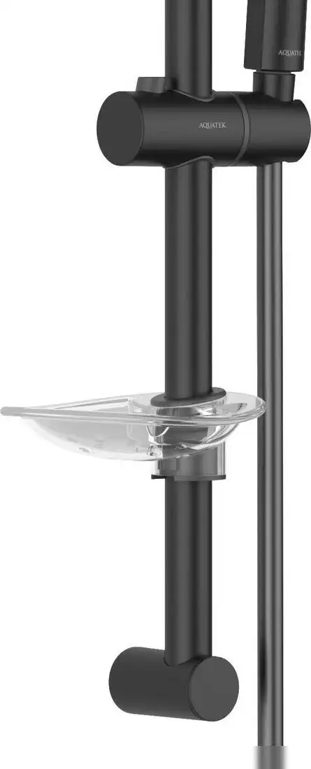 Душевой гарнитур Aquatek Оберон AQ2014MB (матовый черный) - фото товара