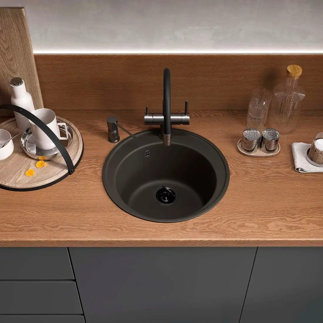 Кухонная мойка Reflexion Arena RF0148BL - фото товара