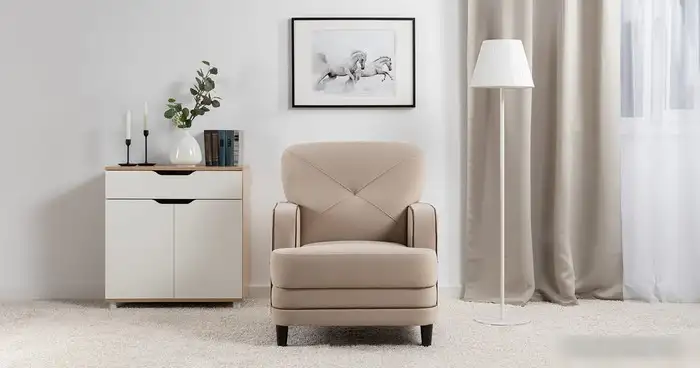 Интерьерное кресло Нижегородмебель Черри Н ТК 284 (светло-бежевый) – фото товара