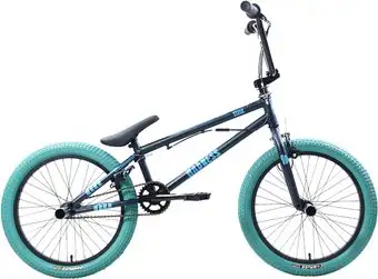 Велосипед Stark Madness BMX 2 2025 (темно-еловый/матовый голубой/голубой)