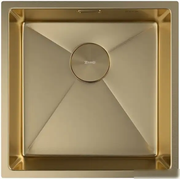 Кухонная мойка ZorG Zerox 44 U / IF PVD Gold - фото товара