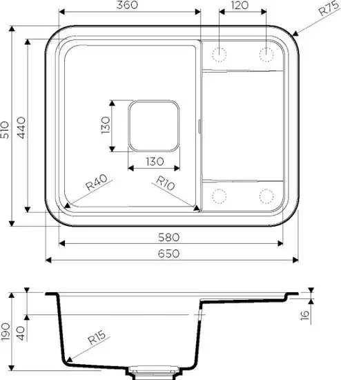 Кухонная мойка Omoikiri Tasogare 65-PA (пастила) - фото товара