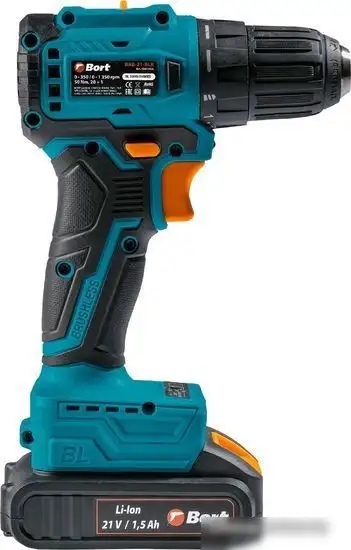 Дрель-шуруповерт Bort BAB-21-BLK 93413526 (с 2-мя АКБ, кейс) – фото товара
