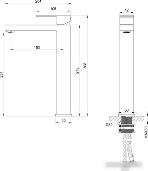 Смеситель Wonzon&Woghand WW-88239016-CR - фото товара