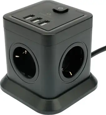 Сетевой фильтр Cablexpert TWR-4-U3-B-2 – изображение в каталоге
