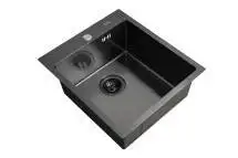Мойка ARFEKA ECO AR 450*500 BLACK PVD NANO DECOR