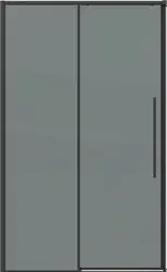 Душевая дверь Grossman Galaxy 100x195 100.K33.01.100.21.10 (черный матовый/стекло тонированное)