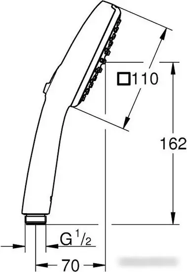 Душевая лейка Grohe Tempesta Cube 26746003 - фото товара