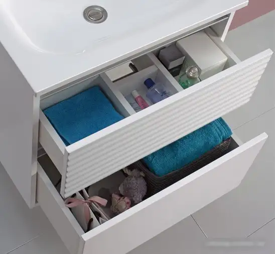 Belux Тумба под умывальник Севилья НП60-02 (1, белый глянцевый) – фото товара