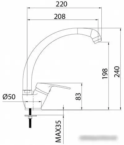 Смеситель Milardo Meal M05SB0JM05 - фото товара