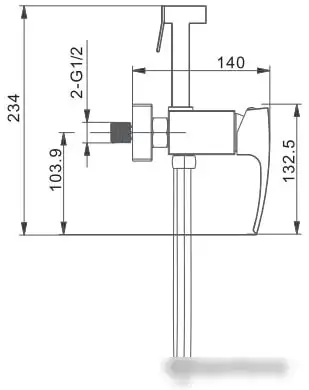 Гигиенический душ Gappo G2007-8 - фото товара