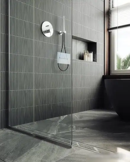 Душевая стенка MaybahGlass 195x109 MGD-677-5у (прозрачное стекло/хром матовый) - фото товара