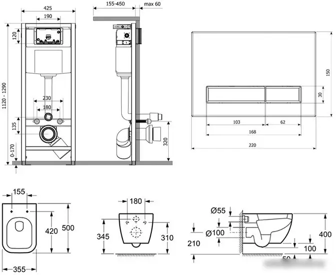 Унитаз Lavinia Boho Relfix One Rimless 6 в 1 77050158 - фото товара