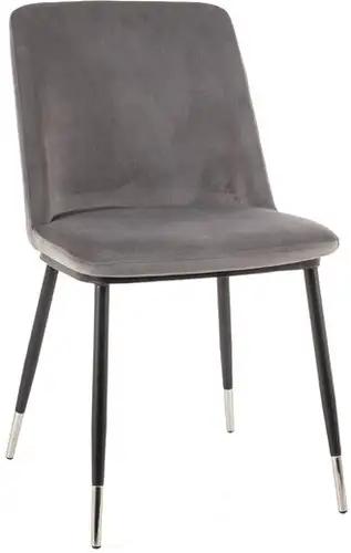 Стул Signal Jill Velvet (bluvel 14 серый/черный/хром) – изображение в каталоге