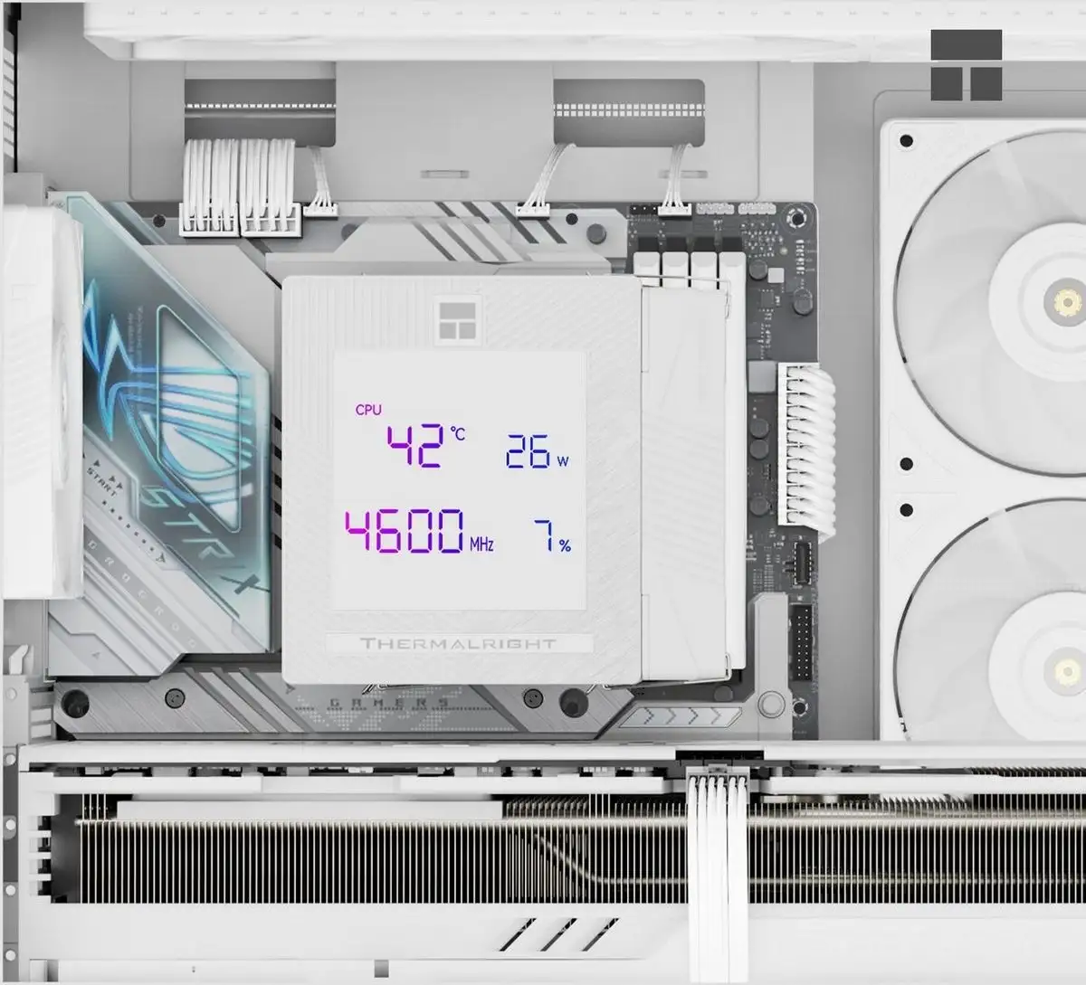 Кулер для процессора Thermalright Phantom Spirit 120 Digital SNOW (черный) – фото товара