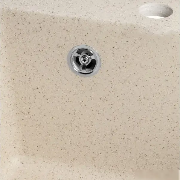 Кухонная мойка Saniteco Silva (бежевый с сифоном) - фото товара