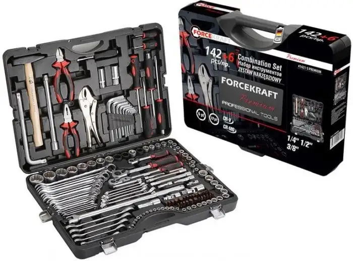 Универсальный набор инструментов ForceKraft FK-41421-5 Premium (148 предметов) – фото товара