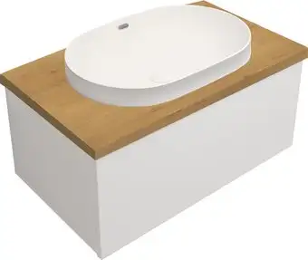 ЗОВ Тумба с умывальником Кито 100 K100LW0MWM-HPL38T6002 (белый матовый) – изображение в каталоге