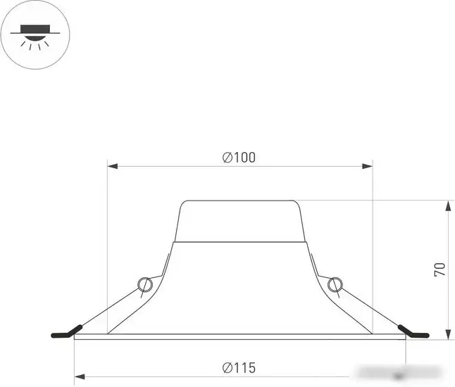 Точечный светильник Arlight MS-BLIZZARD-BUILT-R115-10W Day4000 036604 – фото товара