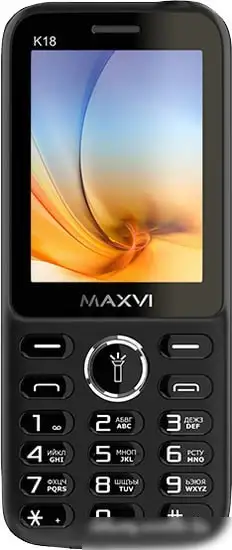 Мобильный телефон Maxvi K18 (черный) – фото товара
